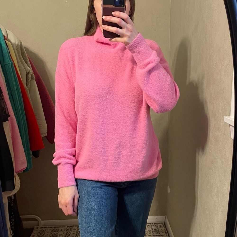 Wilfred Hush Knit Turtleneck Sweater in Pink M
